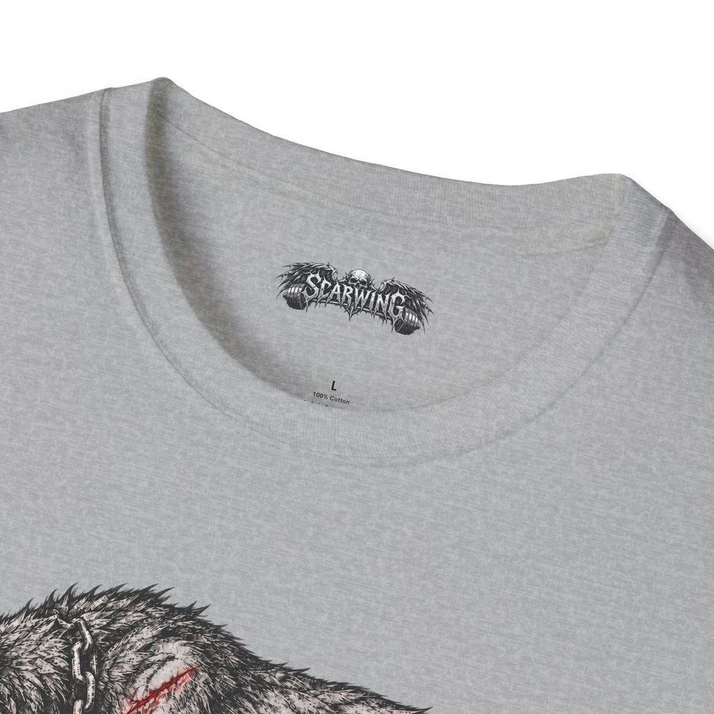 walking wolf Scarwing shirt