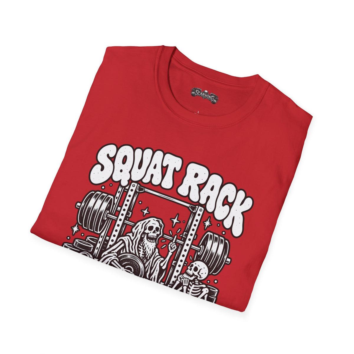 squat rack Scarwing shirt