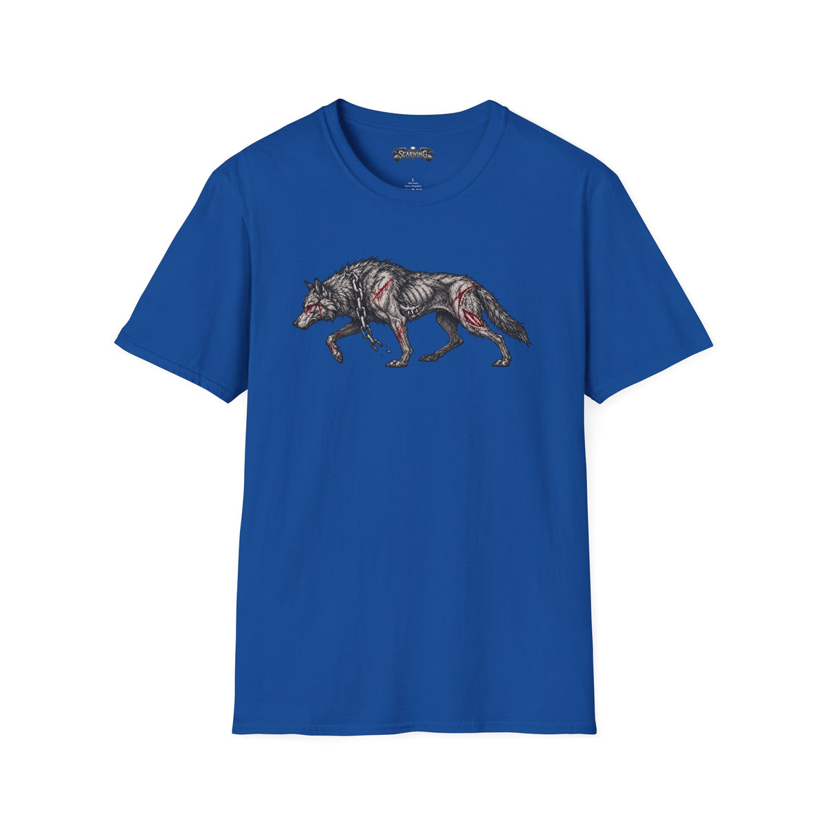walking wolf Scarwing shirt