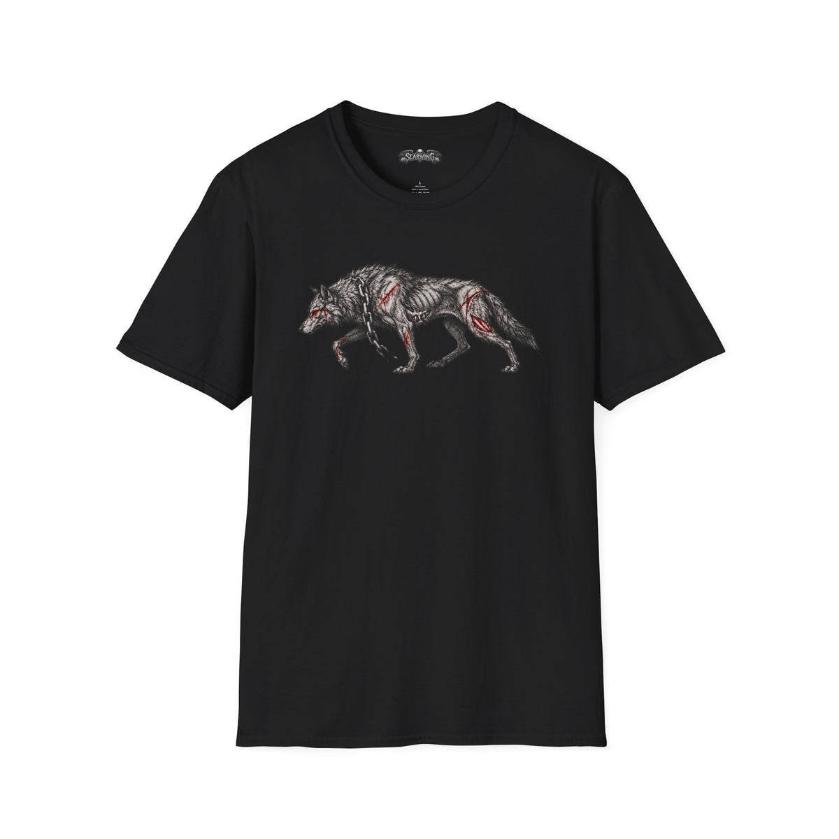 walking wolf Scarwing shirt