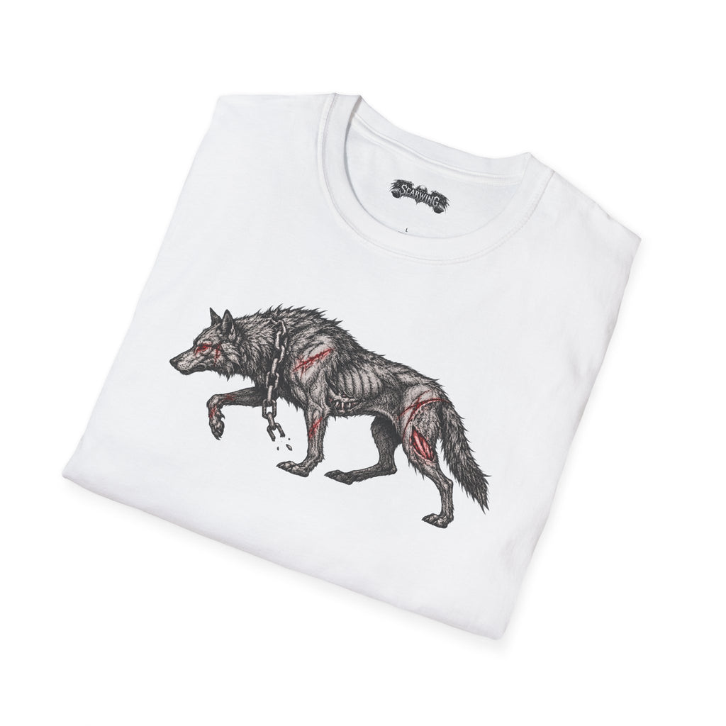 walking wolf Scarwing shirt
