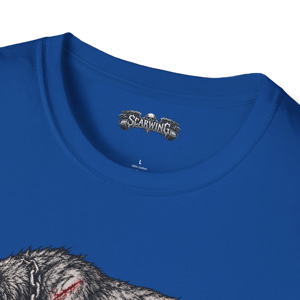walking wolf Scarwing shirt