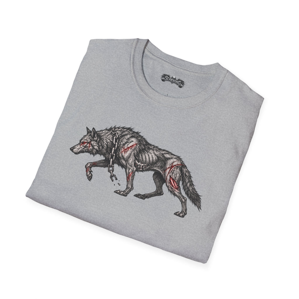 walking wolf Scarwing shirt