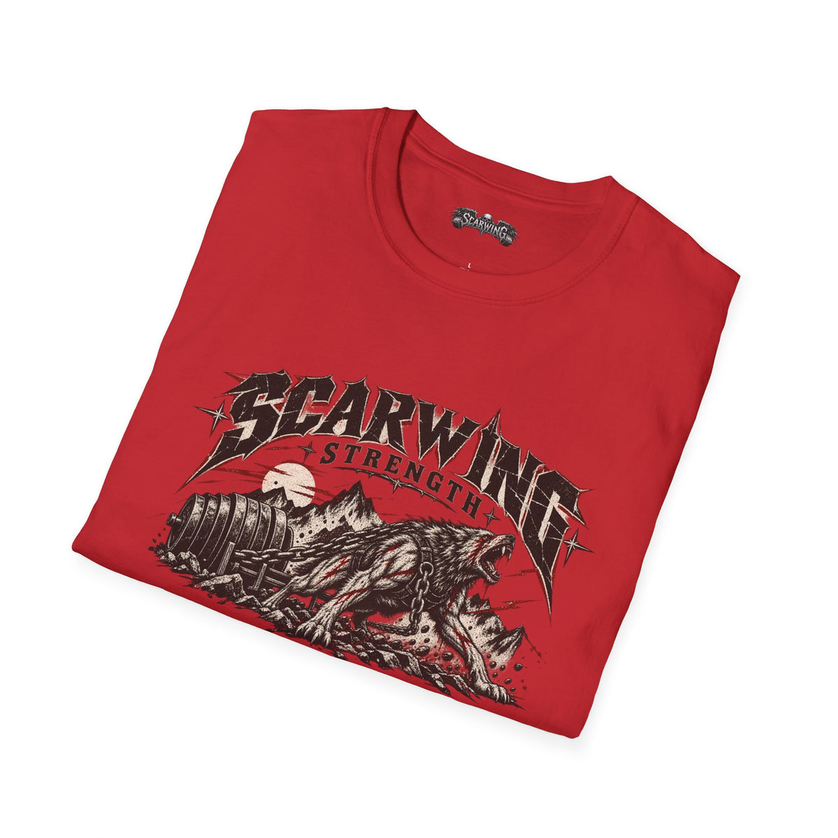sled wolf Scarwing shirt