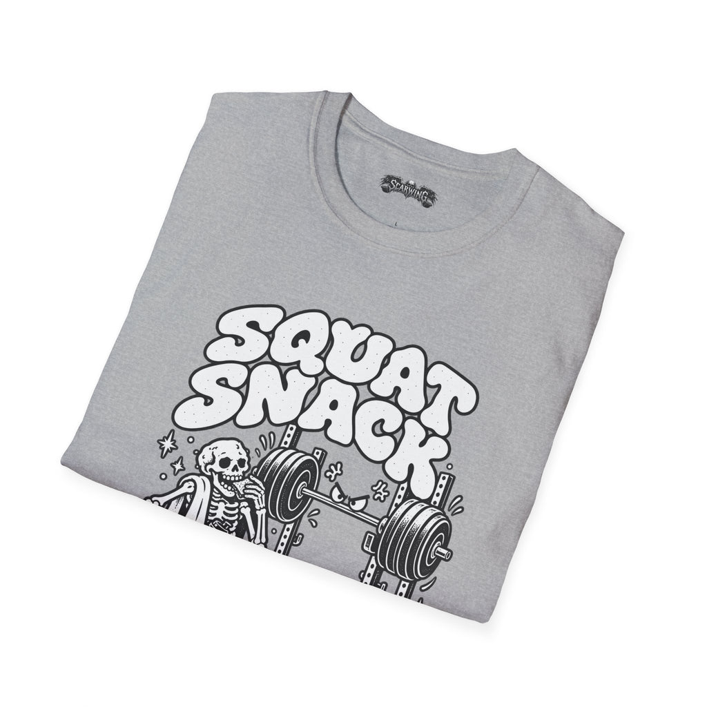 squat snack  Scarwing shirt
