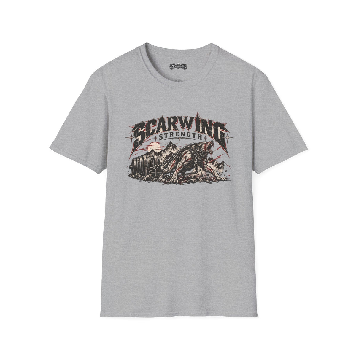 sled wolf Scarwing shirt