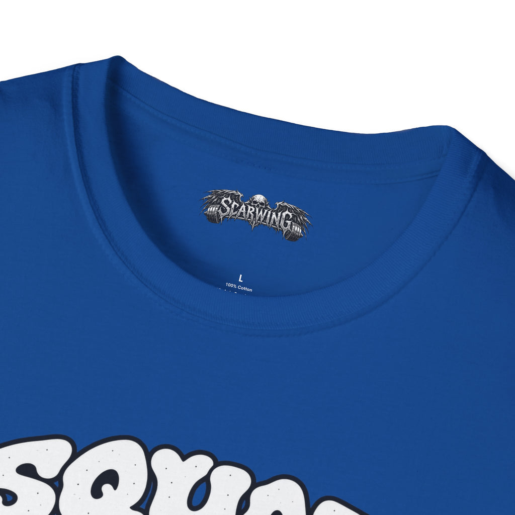 squat snack  Scarwing shirt