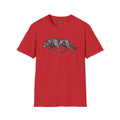 walking wolf Scarwing shirt