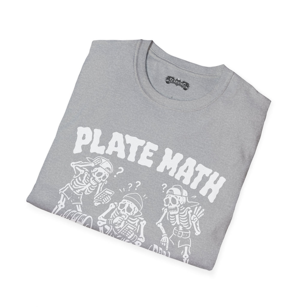 plate math Scarwing shirt