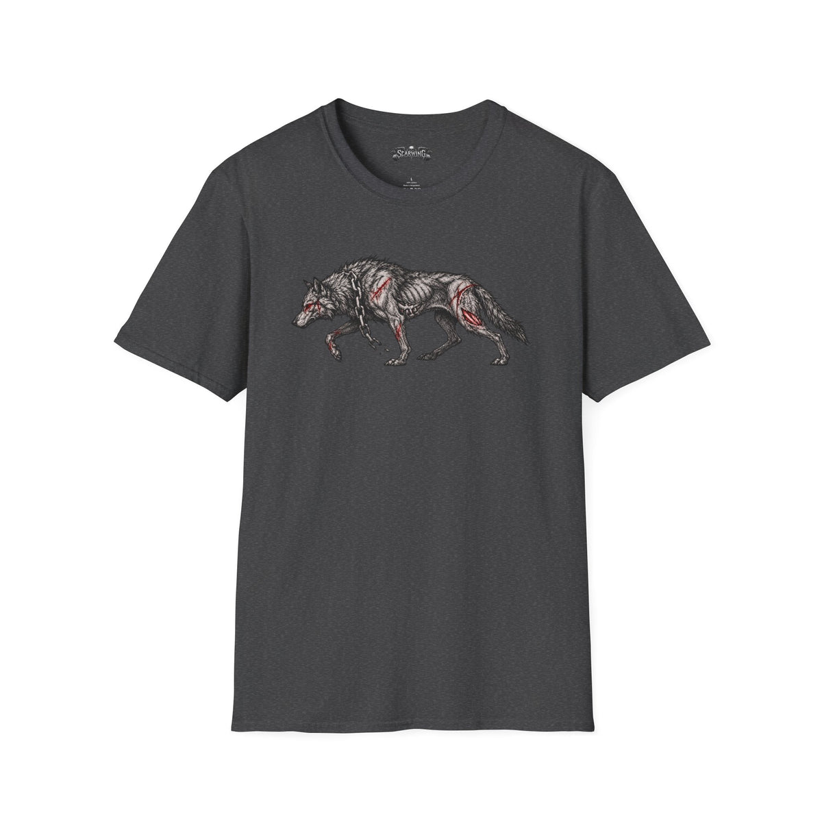 walking wolf Scarwing shirt