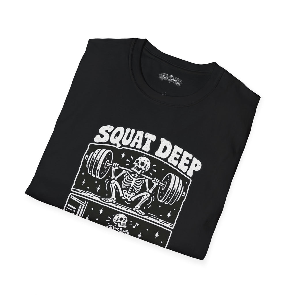 squat deep Scarwing shirt