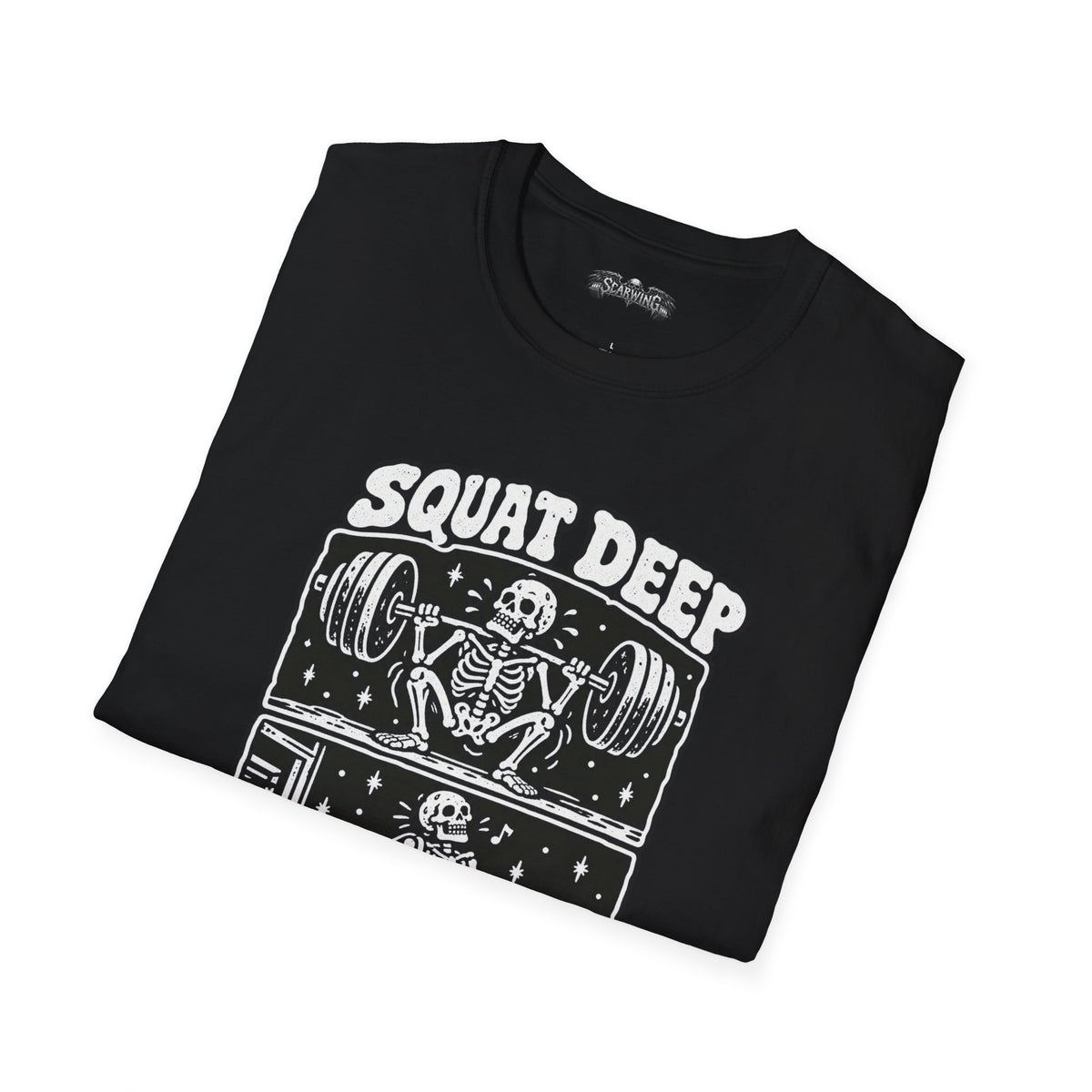 squat deep Scarwing shirt