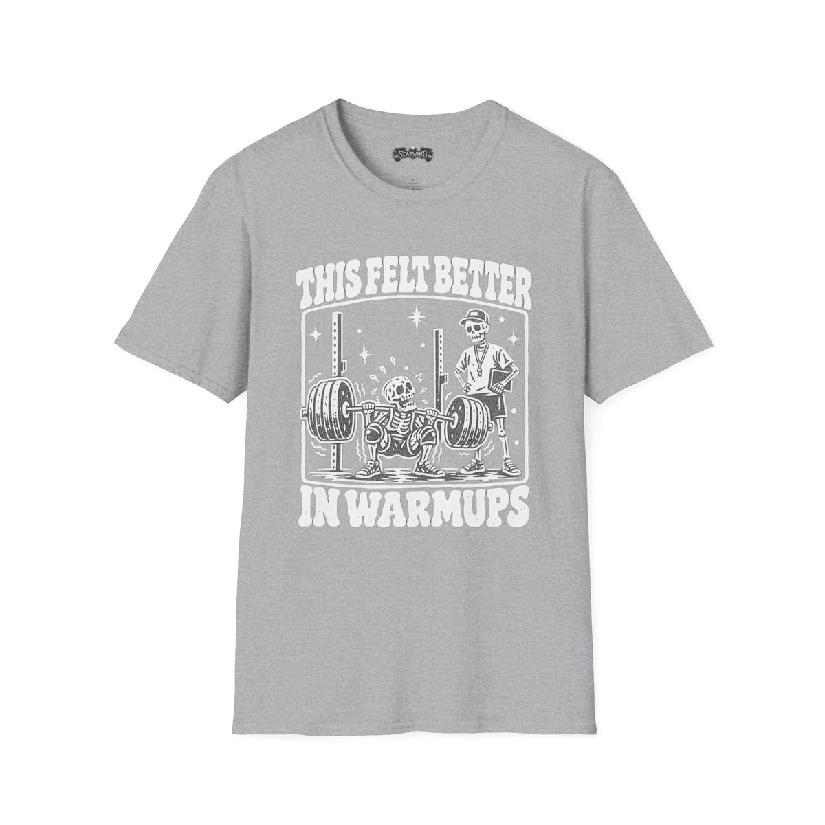 warm up Scarwing shirt