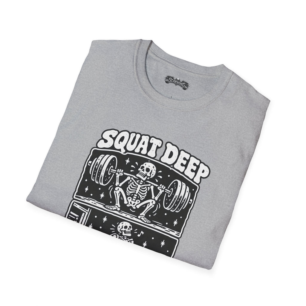 squat deep Scarwing shirt