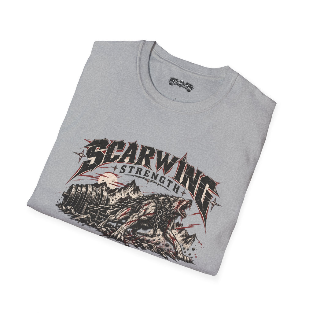 sled wolf Scarwing shirt