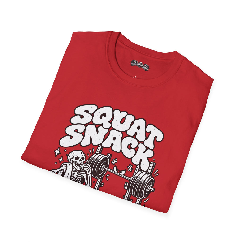 squat snack  Scarwing shirt
