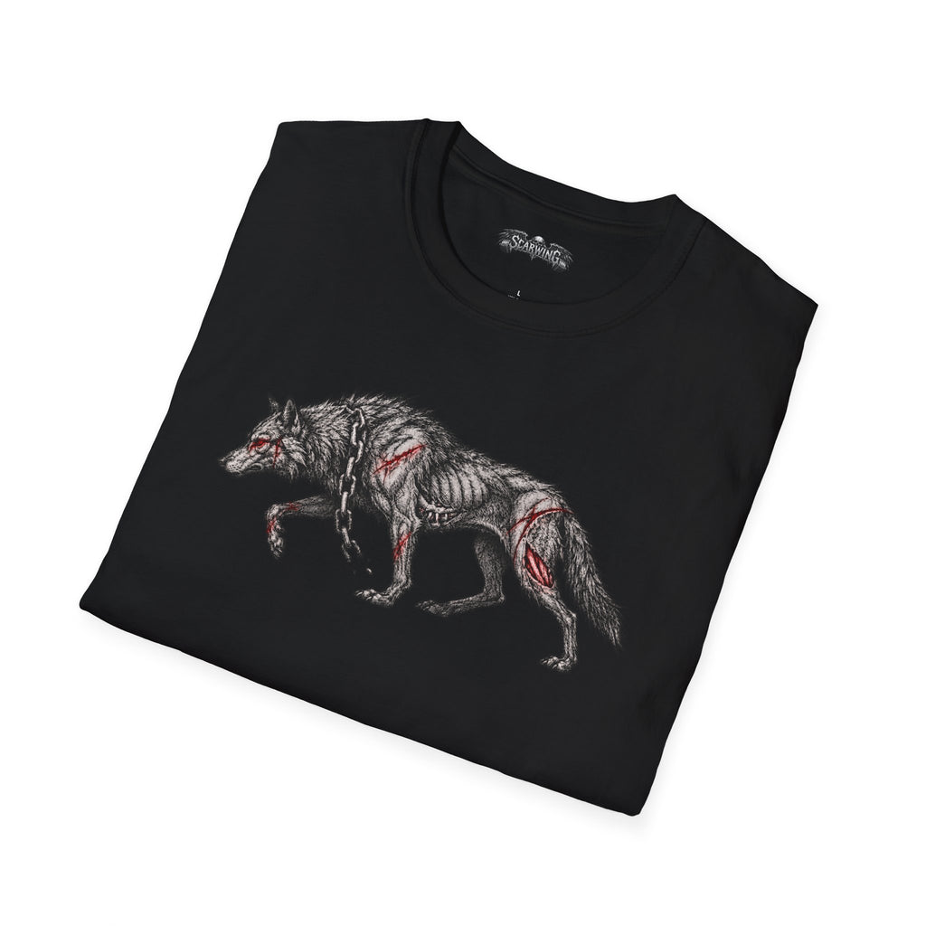 walking wolf Scarwing shirt