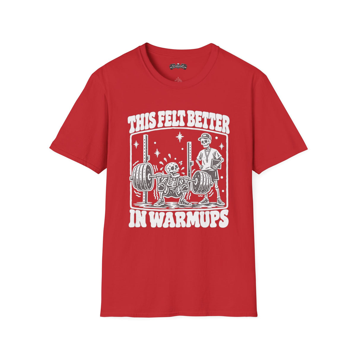 warm up Scarwing shirt