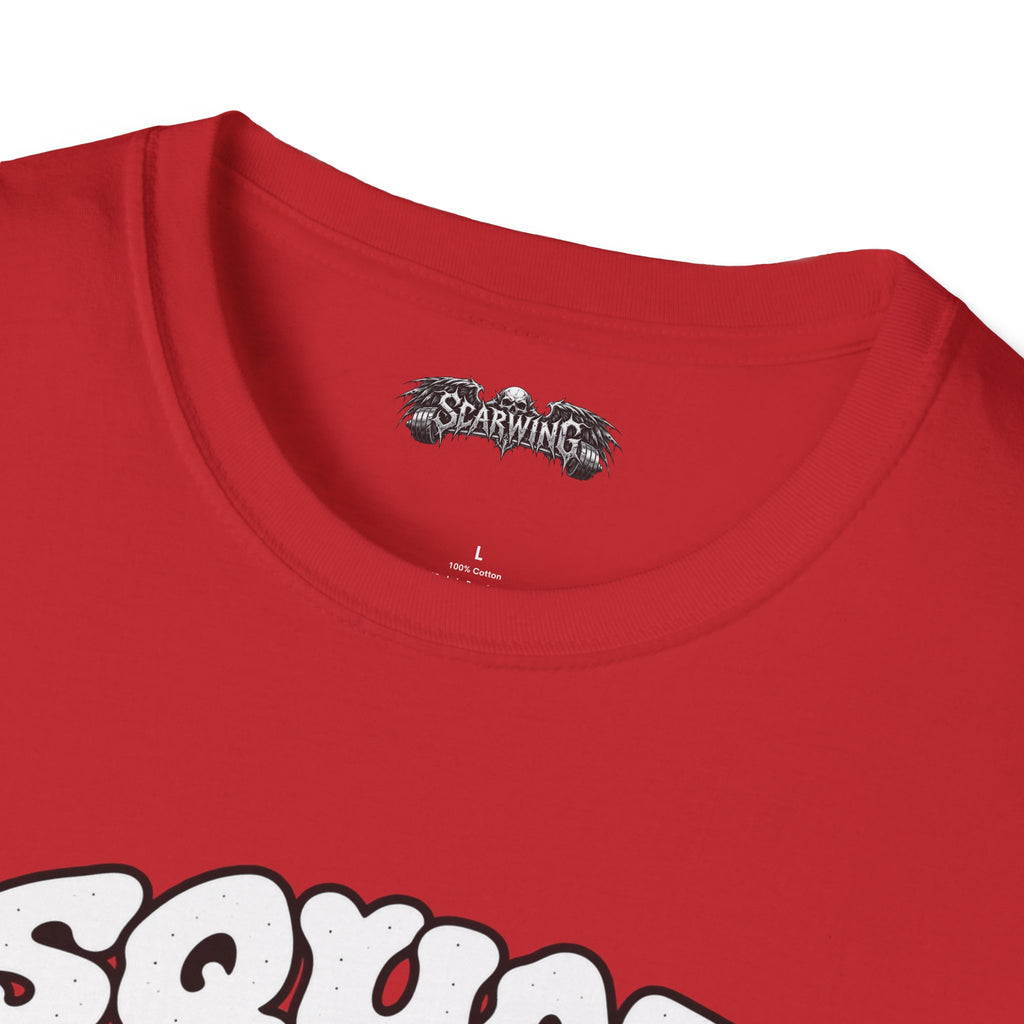 squat snack  Scarwing shirt