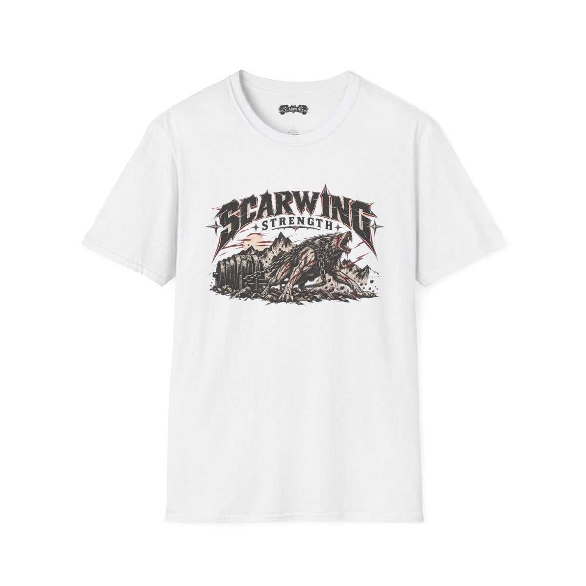 sled wolf Scarwing shirt