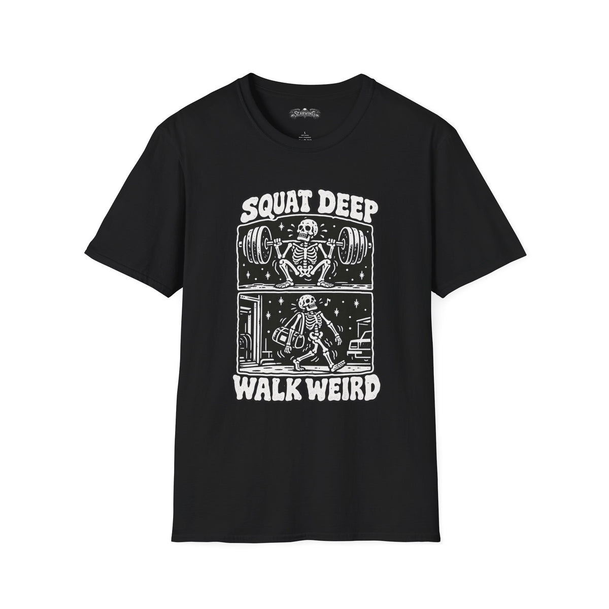 squat deep Scarwing shirt