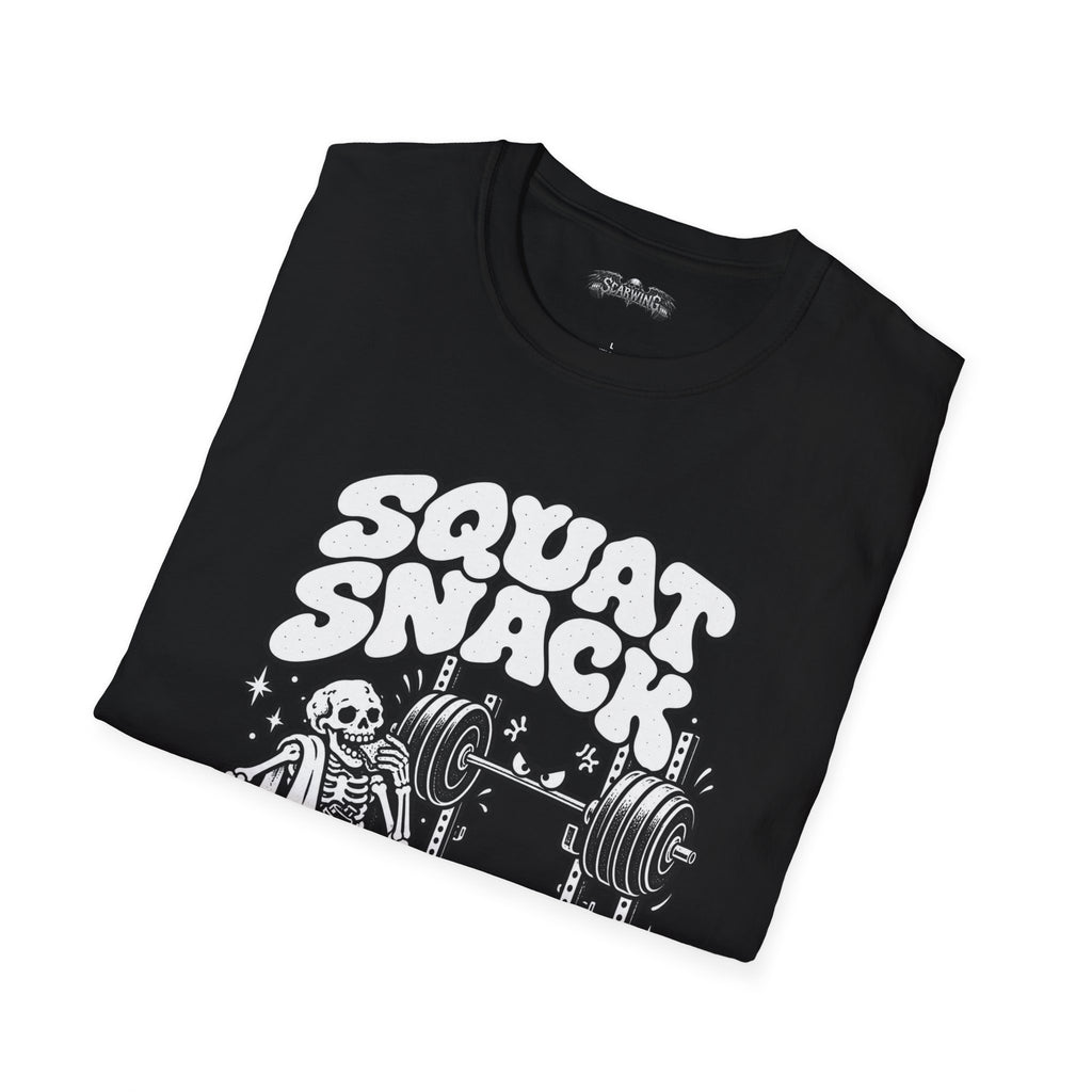 squat snack  Scarwing shirt