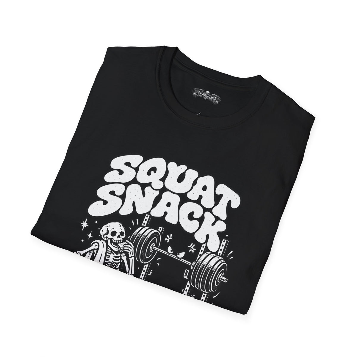 squat snack  Scarwing shirt