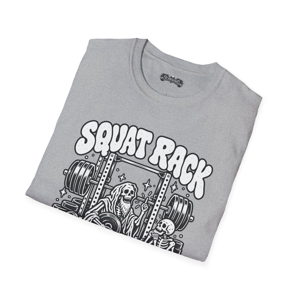 squat rack Scarwing shirt