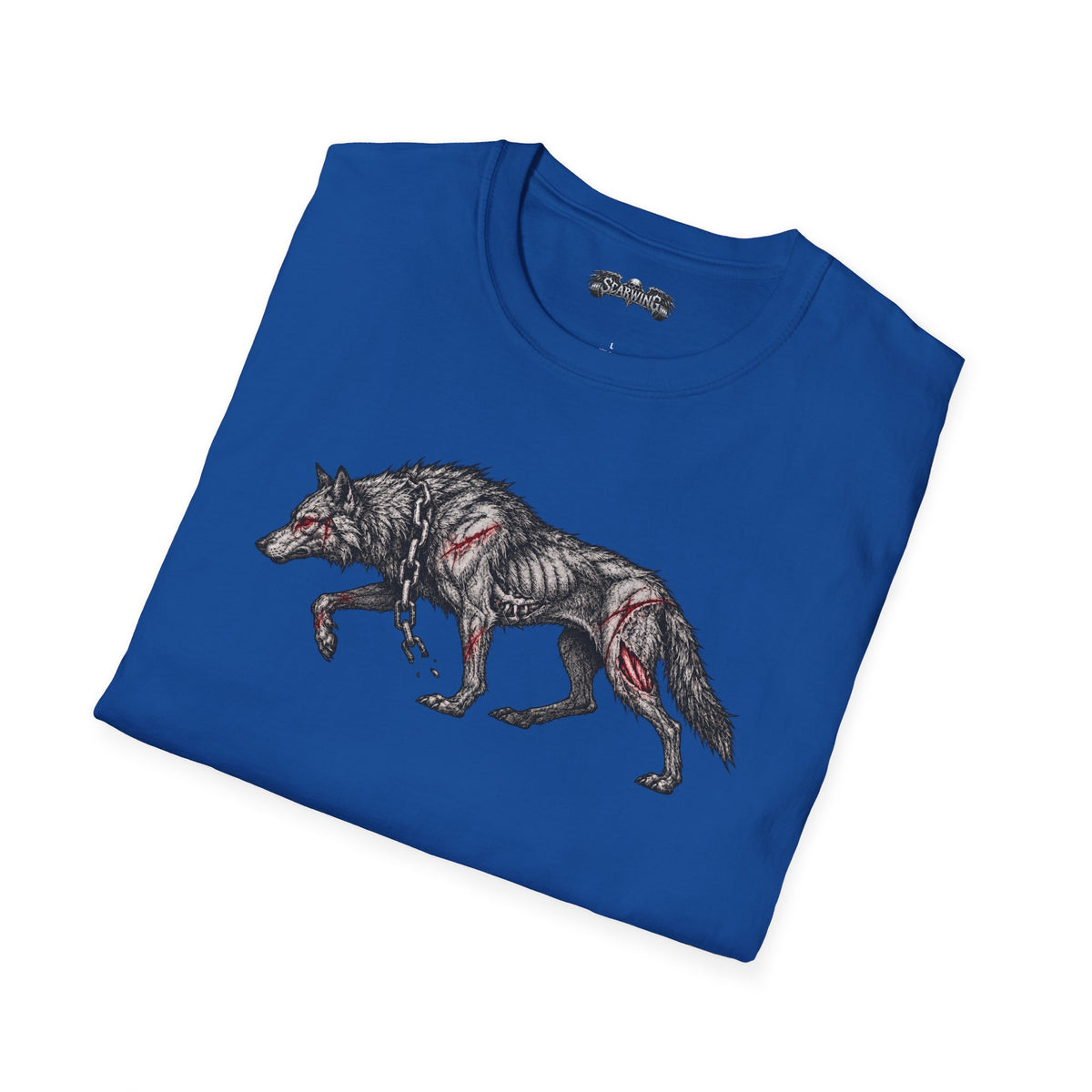 walking wolf Scarwing shirt