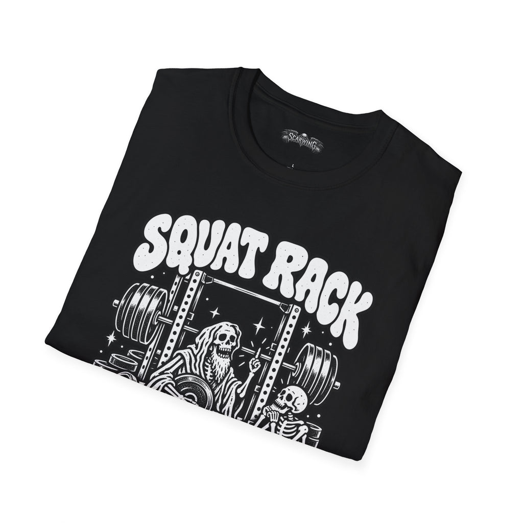 squat rack Scarwing shirt