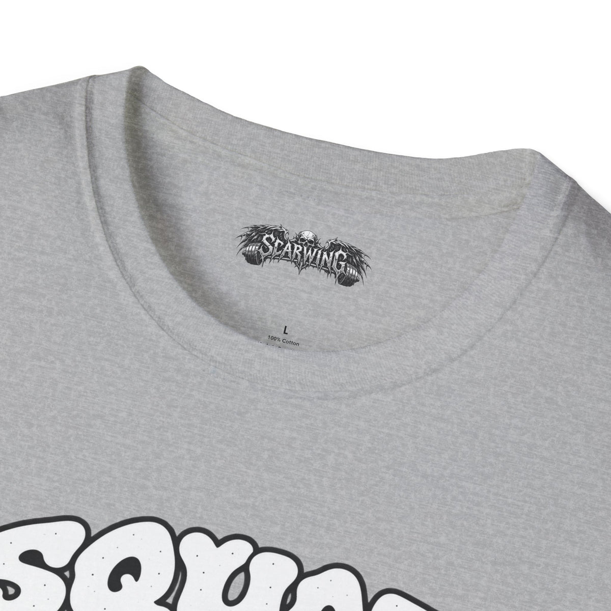 squat snack  Scarwing shirt