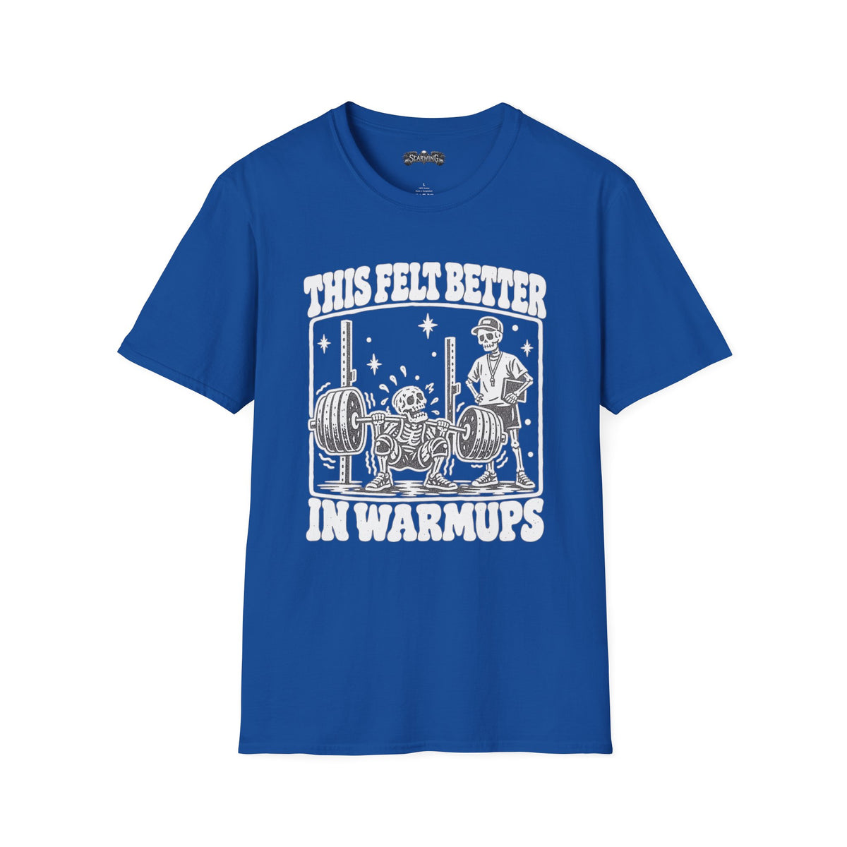 warm up Scarwing shirt