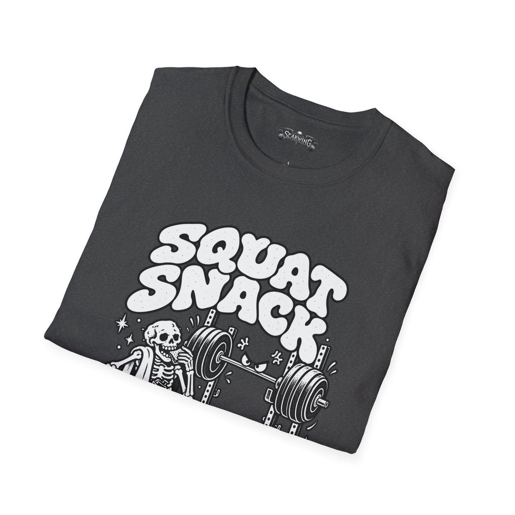 squat snack  Scarwing shirt
