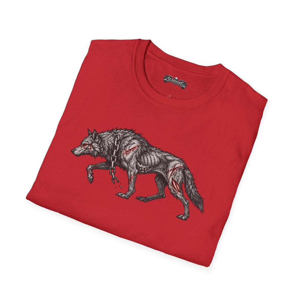 walking wolf Scarwing shirt