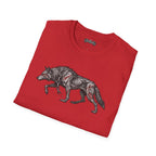 walking wolf Scarwing shirt