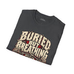 red squat of Scarwing shirt